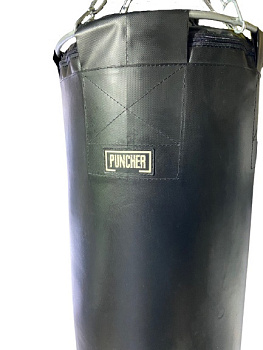 Мешок боксёрский цилиндрический 170х40 см (искожа) вставка гильза ППУ+ подвесное