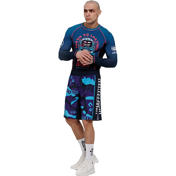 Шорты Unaffected фиолетовые Military