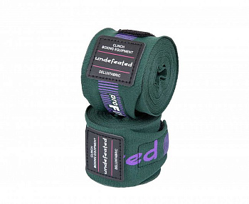 C240 Бинты боксерские Clinch Boxing Hand Wrap Undefeated темно-зеленые