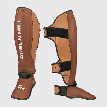 CNSGK-770 Защита голень-стопа Force 3D inject foam KK Коричнево-табачный