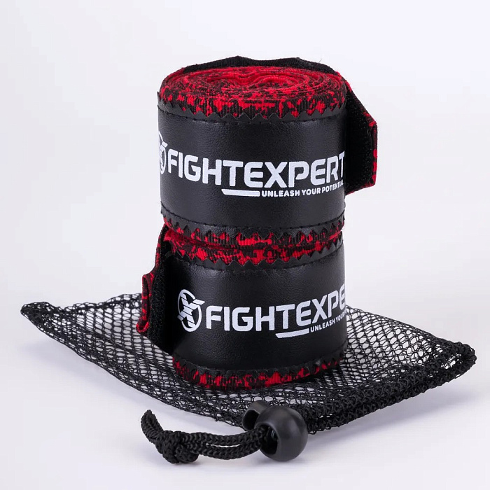 Бинт для бокса Fight Expert Fancy Красный/черный