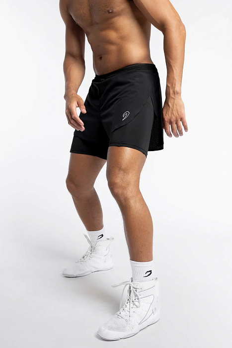 ШОРТЫ TUNERO 2 В 1 BOXRAW черный