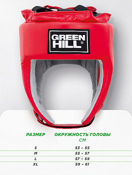 HGT-9411 Боксерский шлем TRAINING красный