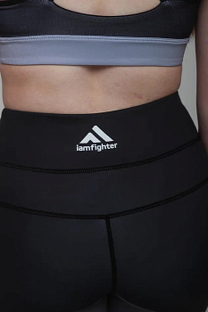 Тренировочный женский топ I AM Fighters, Gray/Black