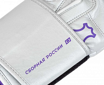 C167RT Перчатки снарядные Clinch Bag Mitts Undefeated Russian Team серебристые