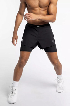 ШОРТЫ TUNERO 2 В 1 BOXRAW черный