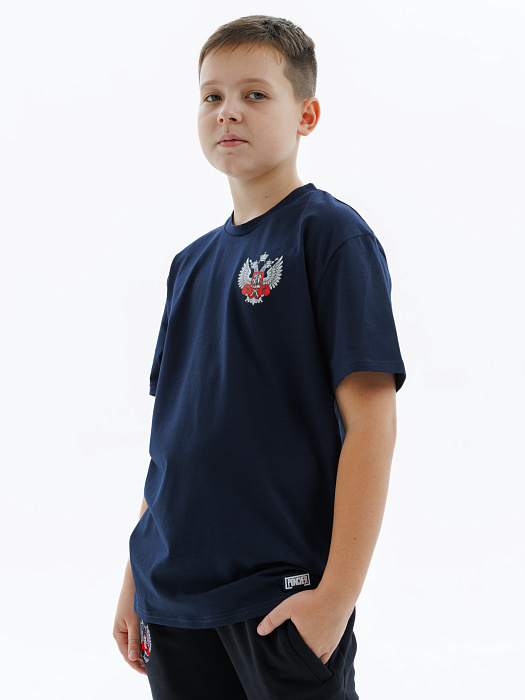 Футболка детская Puncher ФБ России 5.0 темно-синий