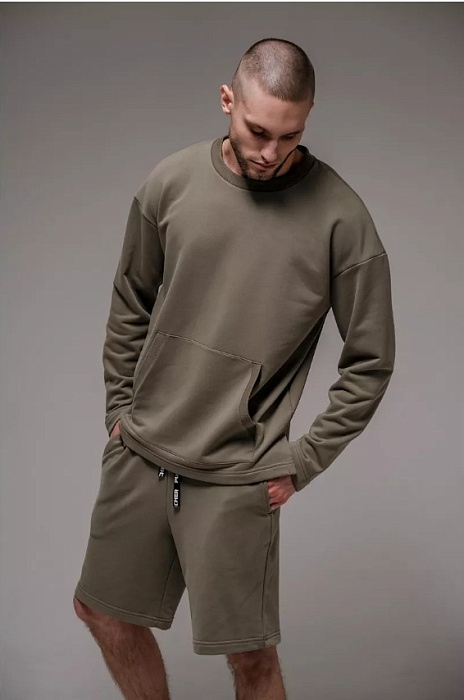 Свитшот оверсайз PUNCHER 5505Б оливковый