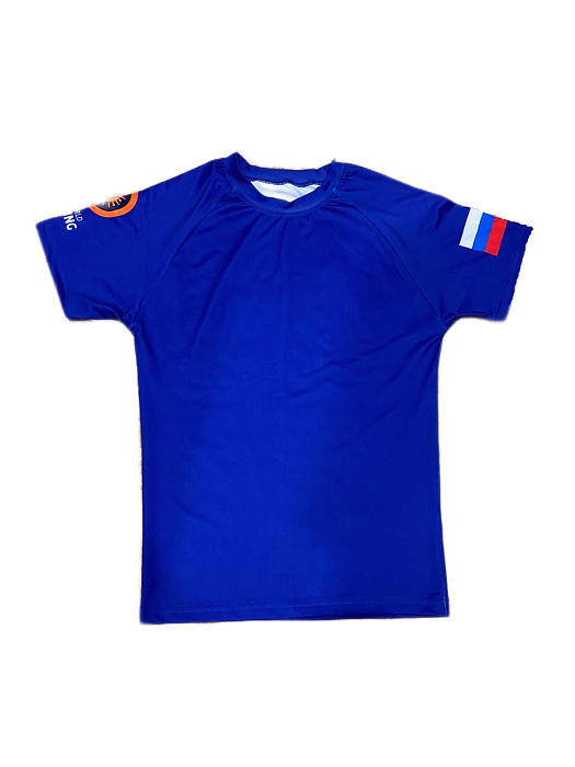 Рашгард короткий рукав детский RUS синий