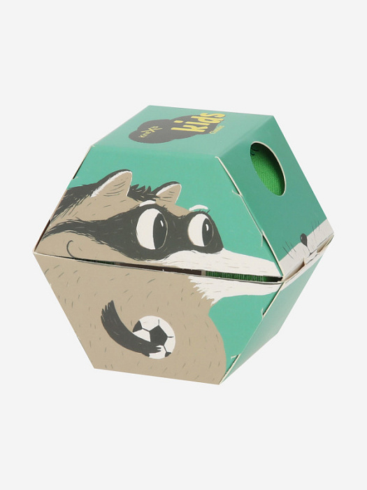 Кинезио тейп Kinexib CLASSIC Baby 4см*4м зеленый,  принт енот