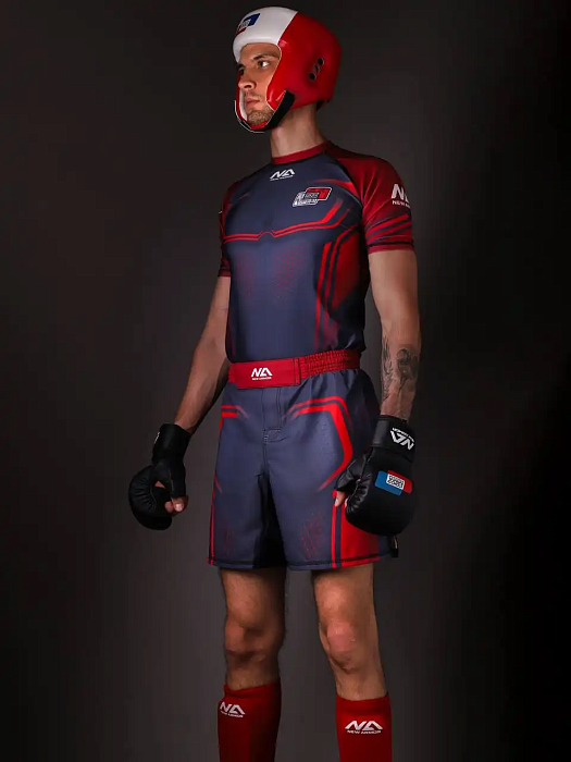 Шорты NEW ARMOR СОЮЗ ММА красный