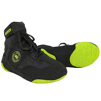 Борцовки BoyBo Fusion, серый с зелёным, BB252