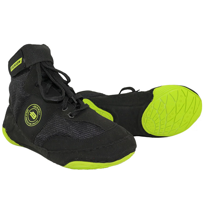 Борцовки BoyBo Fusion, серый с зелёным, BB252