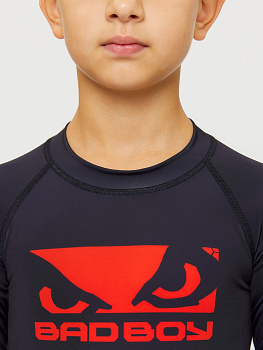 Детский Рашгард Bad Boy Origin New Rashguard Long Sleeves черный/красный