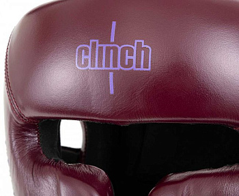 C162 Шлем боксерский Clinch Undefeated бордовый