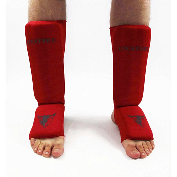 Защита голени и стопы OXXFIRE (чулком), красные 