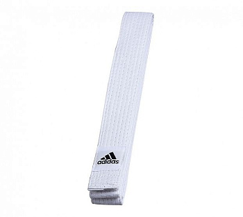 adiB220 Пояс для единоборств Club белый