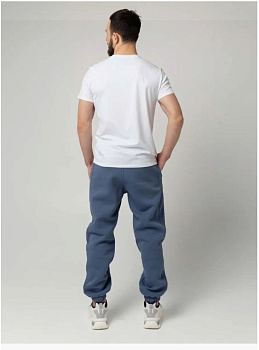 Штаны спортивные с начесом - PUNCHER 5531 индиго-серый