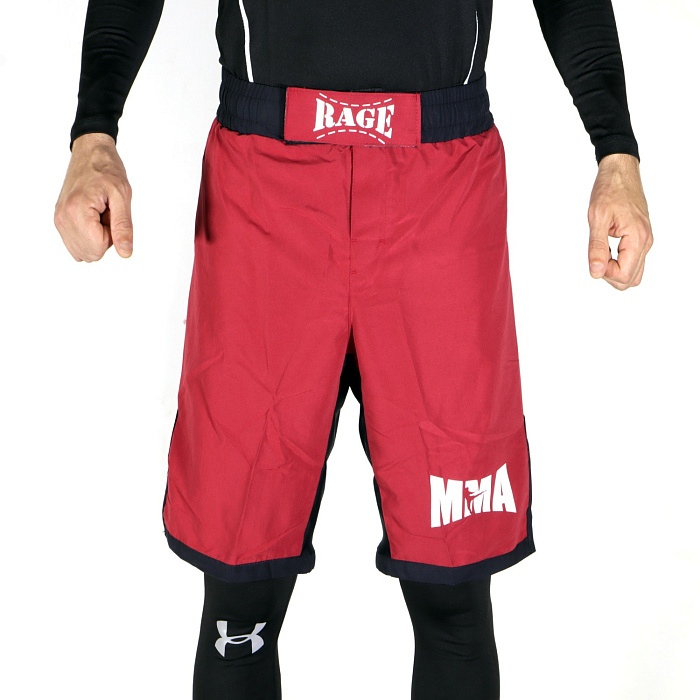 Шорты для единоборств RAGE красный