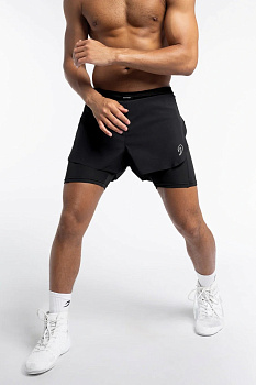 ШОРТЫ TUNERO 2 В 1 BOXRAW черный