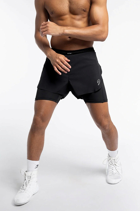 ШОРТЫ TUNERO 2 В 1 BOXRAW черный