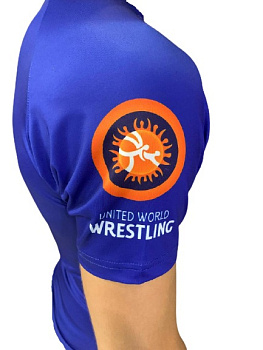 Рашгард короткий рукав детский RUS синий