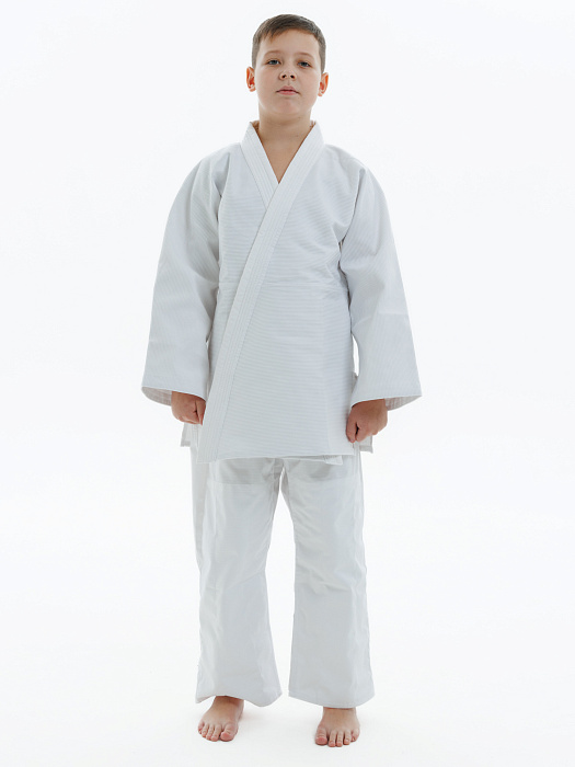 Кимоно детское джиу-джитсу Puncher White (без пояса)