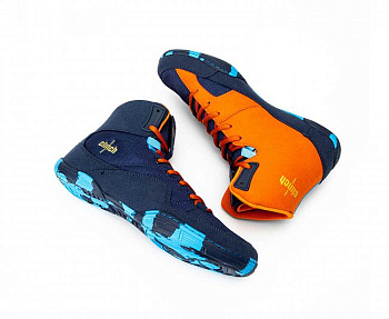 C423 Борцовки Clinch Control сине-оранжевые