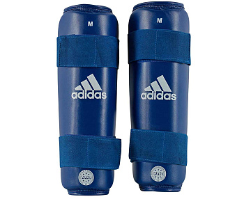 adiWAKOSG01 Защита голени WAKO Kickboxing Shin Guards синяя