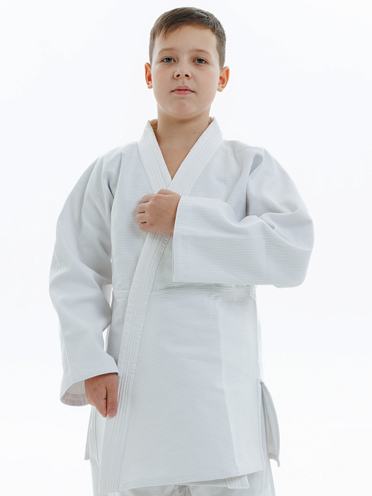 Кимоно детское джиу-джитсу Puncher White (без пояса)