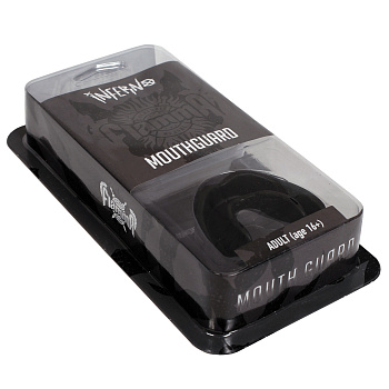 Защита рта (капа) FLAMMA - Inferno black с футляром (EVA, взрослый (11+), Черный)