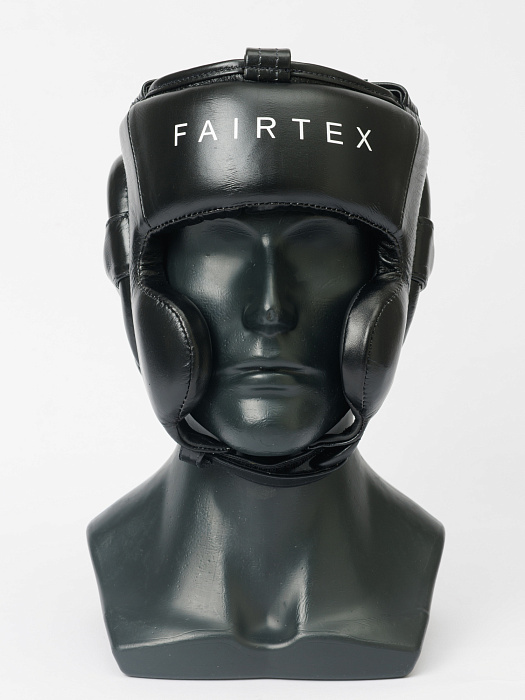 HG18 PRO Шлем тренировочный верх-шнуровка. Кожа. Цвет: Черный