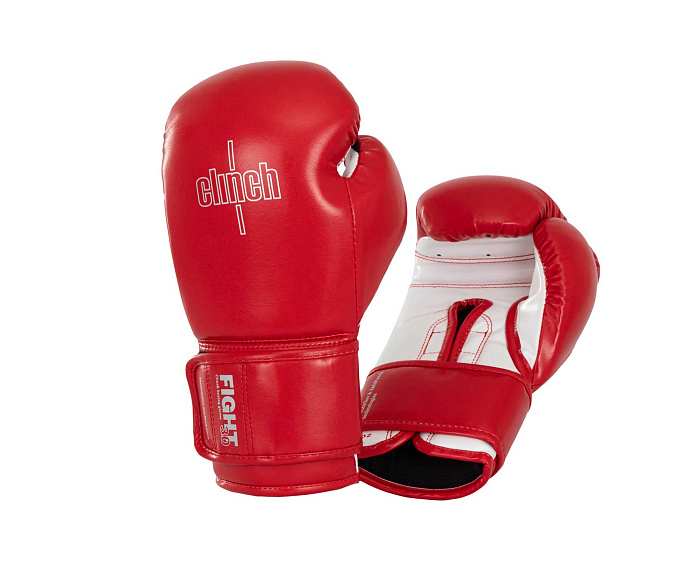 C187 Перчатки боксерские Clinch Fight 3.0 красно-белые