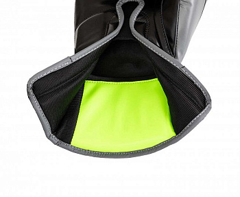 C184 Перчатки боксерские Clinch Contender черно-серые