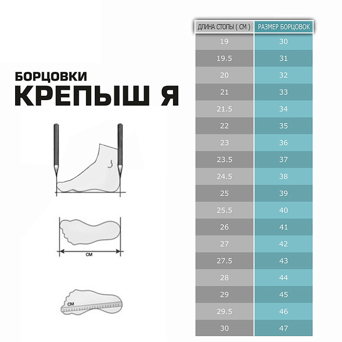 Борцовки для самбо «Атака Юниор» Красно-синий