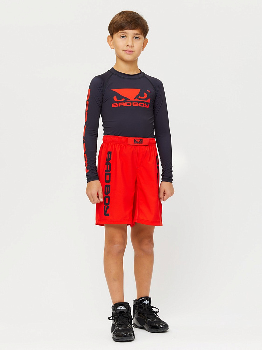 Детский Рашгард Bad Boy Origin New Rashguard Long Sleeves черный/красный