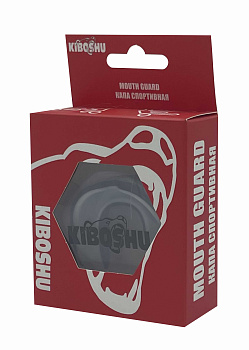 44-11 Kiboshu Капа одночелюстная Детская Two-layer with teeth/Черный/Силикон