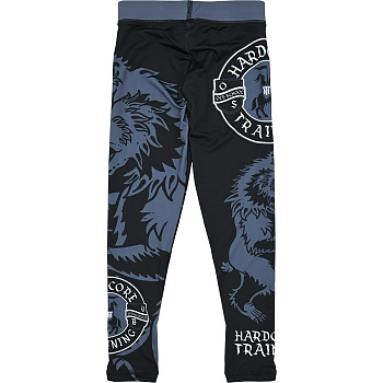 Детские компрессионные штаны Hardcore Training Heraldry Black
