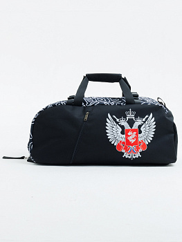 Сумка-рюкзак трансформер Puncher "Федерация Бокса России" черный L