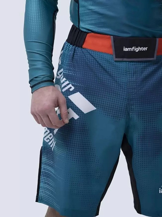 Шорты iamfighter BLUE OCEANIC Neon
