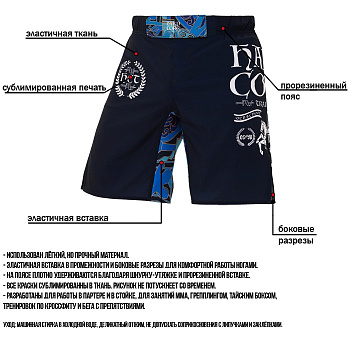 Шорты Hardcore Training Knight Navy/Blue 