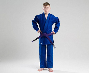 JJ350 Adidas Кимоно для джиу-джитсу Challenge 2.0 синее (без пояса)