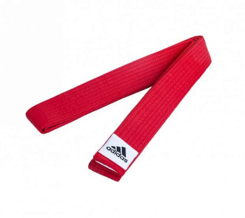 adiB220 Пояс для единоборств Club красный