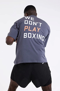 ФУТБОЛКА WE DON'T PLAY BOXING BOXRAW Темно-серый