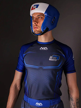 Рашгард NEW ARMOR СОЮЗ ММА синий