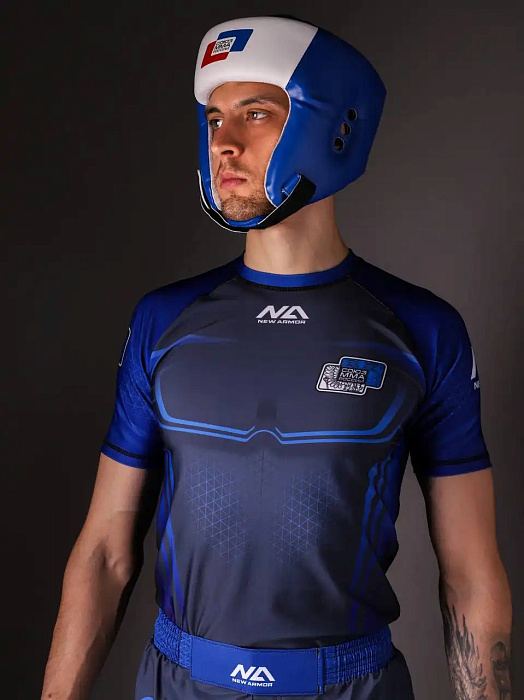 Рашгард NEW ARMOR СОЮЗ ММА синий