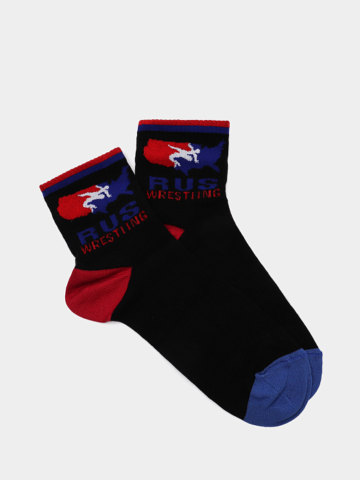ISL0139 IMERA "RUS WRESTLING" носки муж.черный 