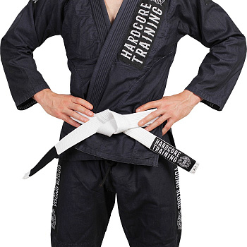 Пояс для кимоно Hardcore Training Premium White