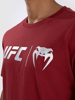 Футболка UFC Venum Classic Navy Red/Silver