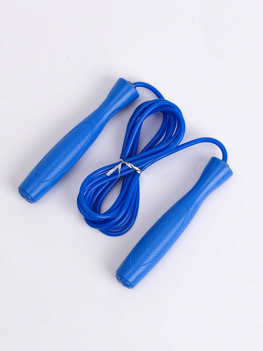 Скакалка с подшипником голубой